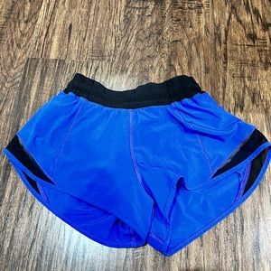 Lululemon Running Shorts 2” Blue Black